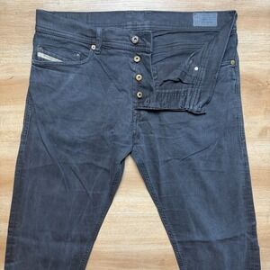 Diesel Jeans Men 34x32 Black Tepphar Slim Carrot Stretch Denim 0886Z (Tagged 32)